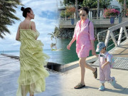 Thời trang - Đi biển chẳng mặc bikini, Đàm Thu Trang thể hiện đẳng cấp phu nhân tổng tài với đồ trăm triệu