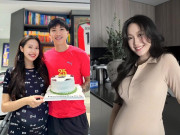 Đẹp - Lộ sắc vóc 'bầu bì' tăng 11 kg của bà xã Đoàn Văn Hậu