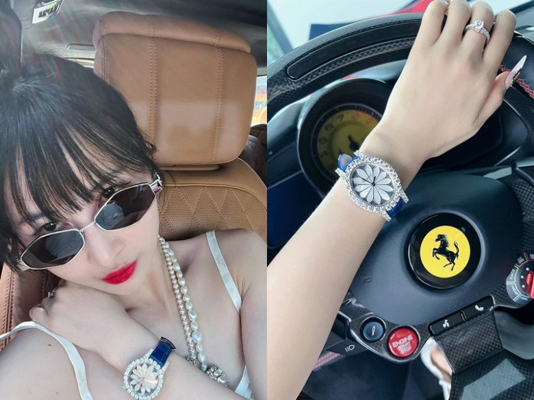 Vợ Minh Nhựa khoe đồng hồ giá bằng chiếc ô tô, vẫn kém xa quà chồng tặng, cả thế giới chỉ có 7 cái - 5