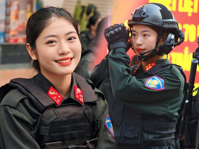 Cô gái 19 tuổi “gây bão” với loạt ảnh xinh đẹp trong lễ diễu binh tại Điện Biên
