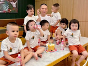 Yêu con - 5 năm sinh 7 người con, ông bố Hà thành xoay như chong chóng