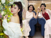 Giải trí - Mẹ ruột Trương Quỳnh Anh từ Mỹ về sau chuyến bay "lung lay", nhan sắc này con gái muốn không xinh cũng khó