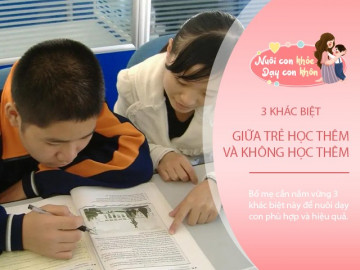 Trẻ đi học thêm và không đi học thêm có sự khác nhau ra sao? Bố mẹ biết sớm, tương lai con rộng mở
