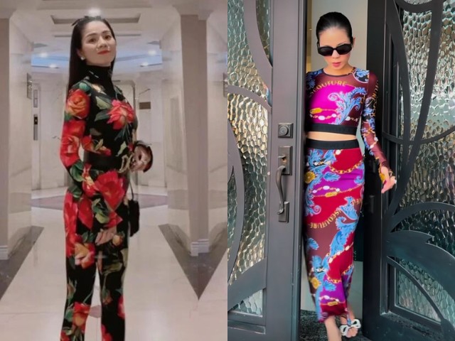 Ưa chuộng thời trang bó sát khi thường xuyên diện váy ôm body hay jumpsuit nhưng cách lựa chọn họa tiết lòe loẹt, rối mắt của nữ ca sĩ gây khó hiểu.