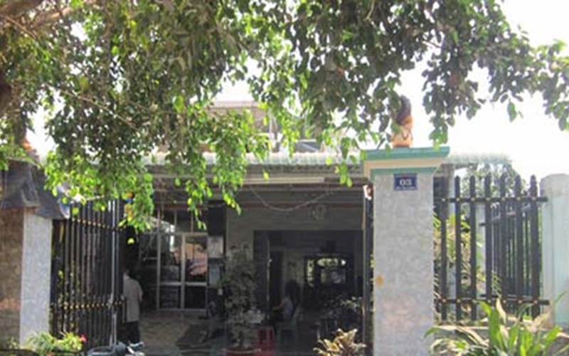 Căn nhà của vợ chồng chị Vui xây sau khi trúng số