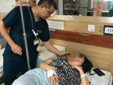 Tiêm nhầm sữa rửa mặt vào da cho khách