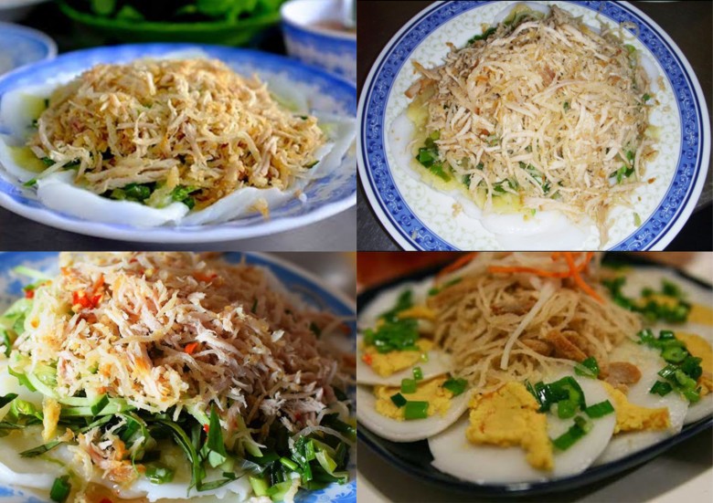               Bánh bèo bì được sản xuất từ các nguyên liệu quen thuộc như bột gạo, đậu xanh, thính bì heo.