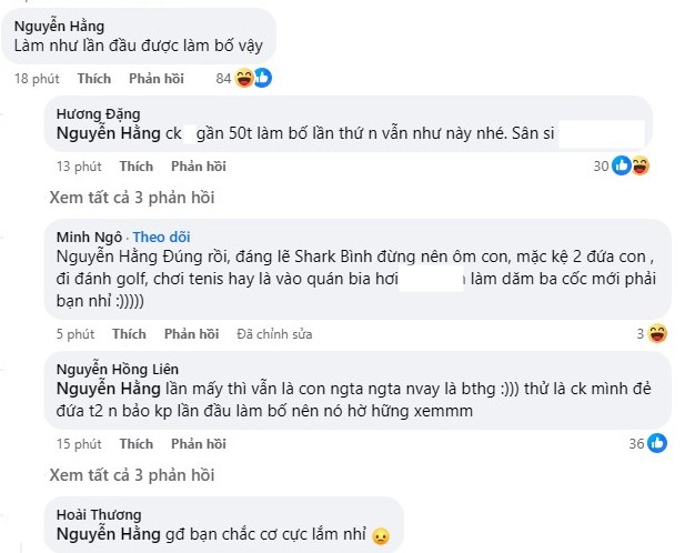 Phương Oanh vừa sinh đôi, Shark Bình bỗng nhận bình luận kém duyên từ dân mạng khi khoe ảnh bế 2 con đáng yêu - 3