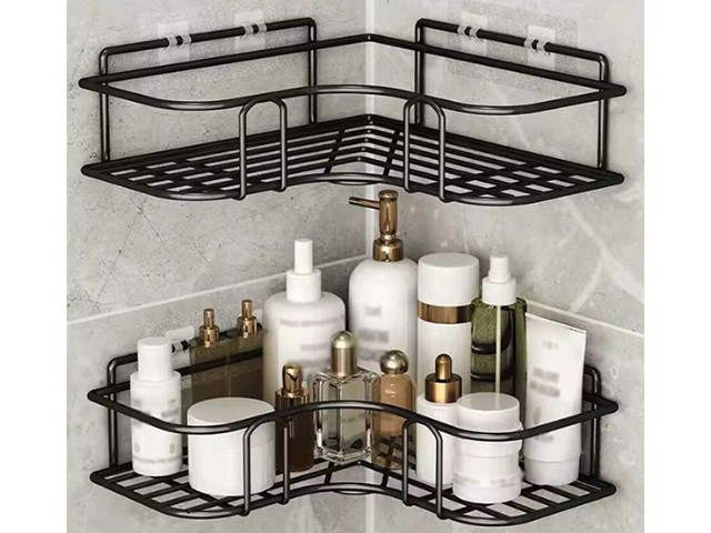 Wall-mounted corner shelf