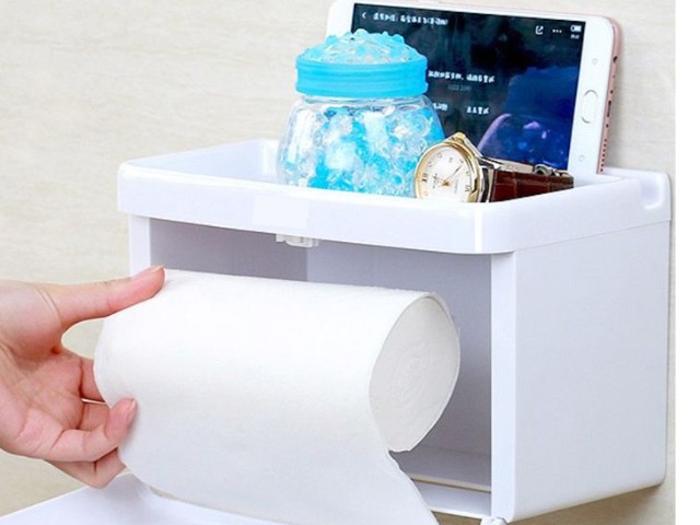 Multi-purpose toilet paper holder