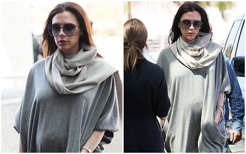 Victoria Beckham cũng tích cực vận động, di chuyển khi mang bầu để sinh nở thuận lợi hơn. 
