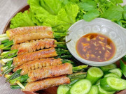 Bếp Eva - Cách làm khấu đuôi nhồi hành lá nướng thơm lừng, béo ngậy cho ông xã "lai rai" ngon đã miệng