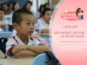 Trẻ biết chữ sớm và biết chữ muộn có 4 khoảng cách rõ ràng, tương lai trẻ nào học giỏi hơn?