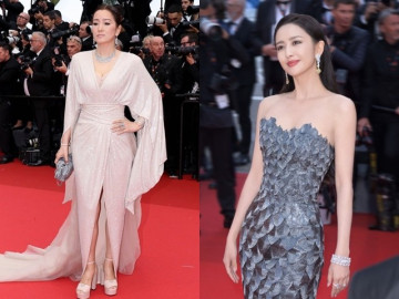 Thảm đỏ Cannes ngày 1: Củng Lợi gợi cảm tuổi U60, đọ sắc cùng dàn thiên thần nội y