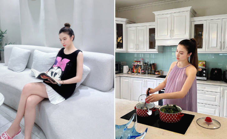 Hạnh Sino chưa vội tập thể thao sau sinh vẫn đẹp amp;#34;như gái còn sonamp;#34; nhờ... chồng - 2