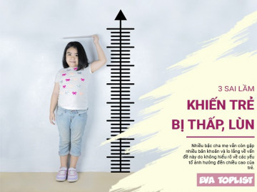 3 sai lầm ngầm khiến con thấp lùn - cha mẹ cẩn thận!