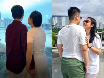 Việt Trinh gây tranh cãi vì ôm, hôn con trai 15 tuổi nơi công cộng