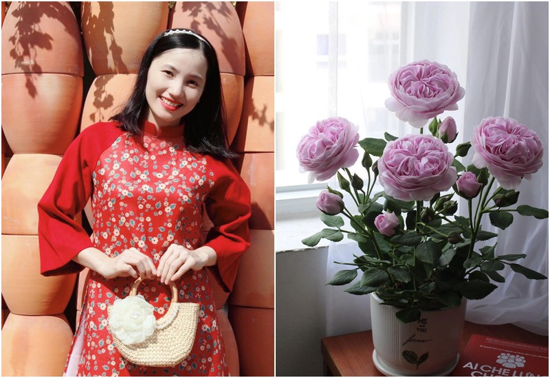 Từ lúc còn là cô sinh viên đại học chuyên ngành kế toán, chị Võ Thị Ngọc Hằng (33 tuổi, sống tại TP.HCM) đã say mê những sản phẩm handmade. Trong một lần tình cờ thấy những chậu hoa đất sét thái mini bày bán trong siêu thị, chị đã u mê loài hoa này.
