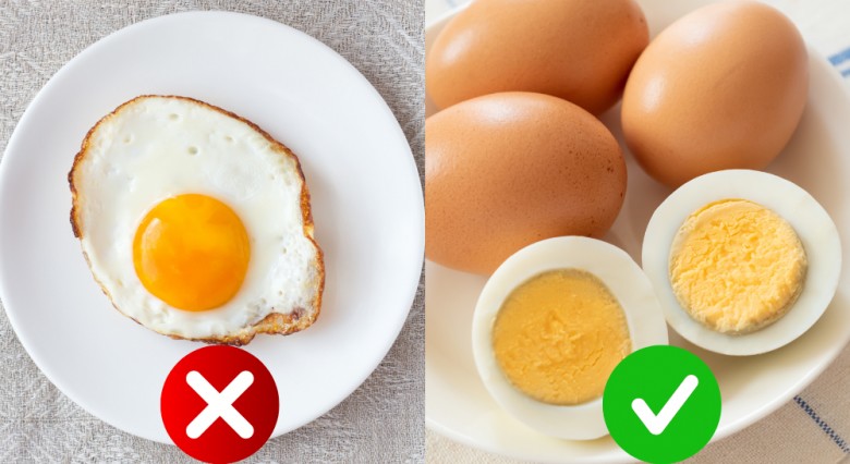 Nên chế biến trứng bằng hình thức luộc để vừa giữ nguyên chất dinh dưỡng có trong trứng, vừa hạn chế nguy cơ mập bụng nhé.