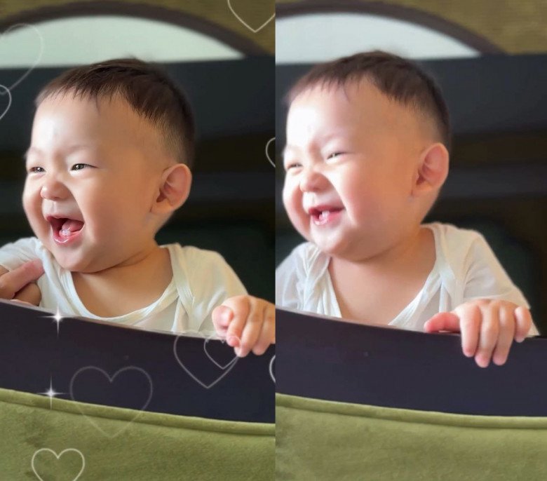 Bé Mỡ có nhiều biểu cảm ngộ nghĩnh, đáng yêu.