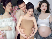Bà bầu - Sắc vóc mẹ bầu gen Z Chu Thanh Huyền: Da trắng nuột nà, bụng tròn căng không 1 vết rạn