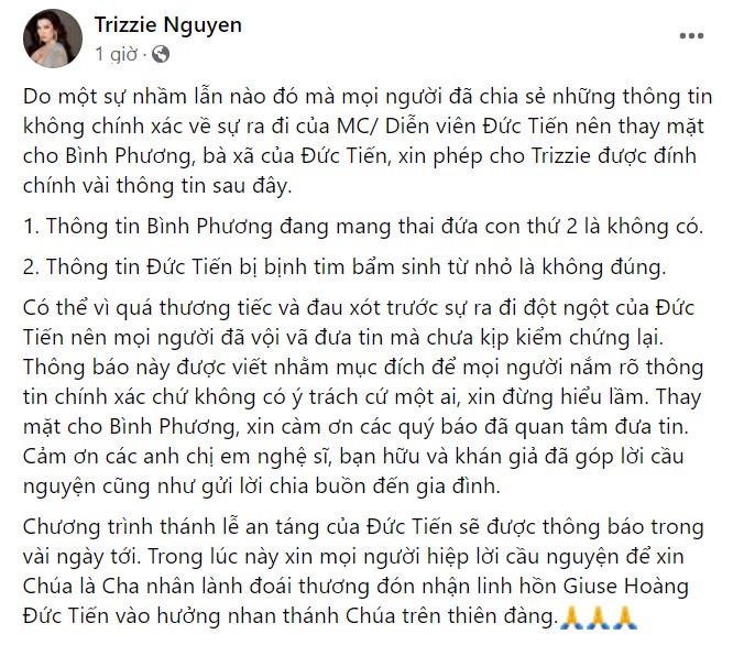 Vợ cũ Bằng Kiều phủ nhận thông tin Hoa hậu Bình Phương đang mang bầu lần 2.
