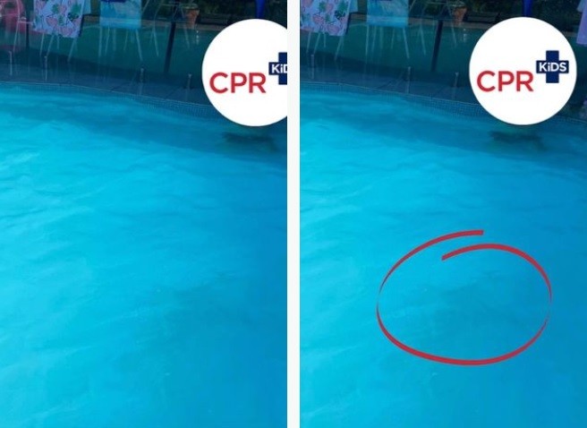 Ngay cả khi khoanh tròn thì bạn vẫn khó có thể nhìn ra. Ảnh CPR Kids