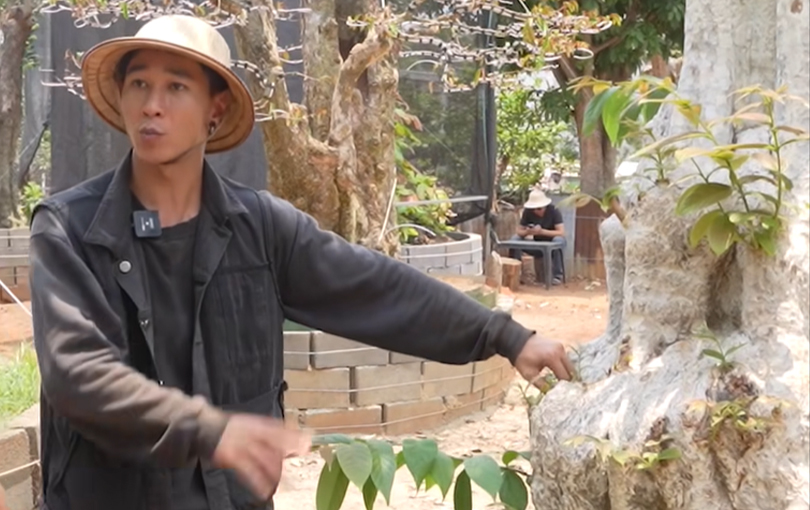 Anh Trần Văn Thọ sở hữu vườn bonsai với nhiều gốc cây trăm tuổi tiền tỷ