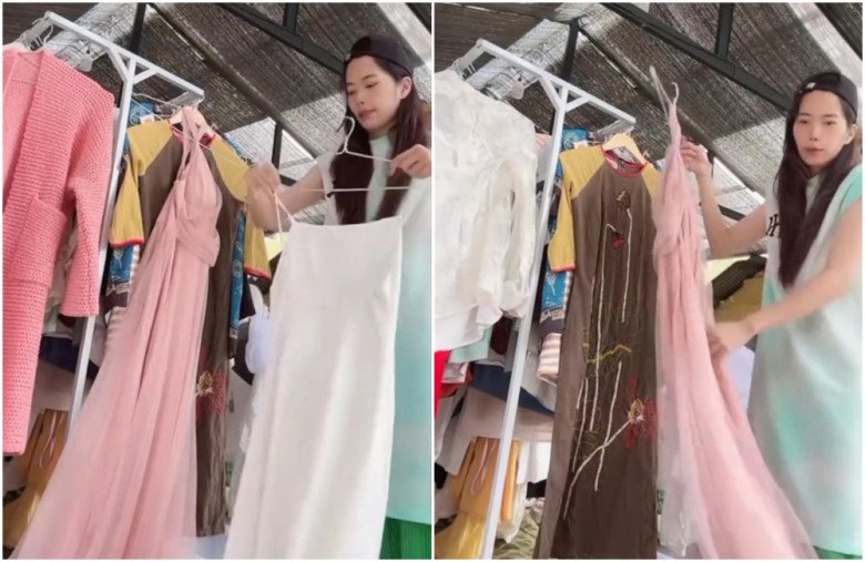 Nam Em bày một sạp đồ cũ để tặng ai có hoàn cảnh khó khăn.