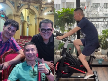 Dân mạng vui mừng khi thấy cảnh NSND Công Lý "đạp xe đi chợ", tươi rạng rỡ trong ảnh Xuân Bắc đăng