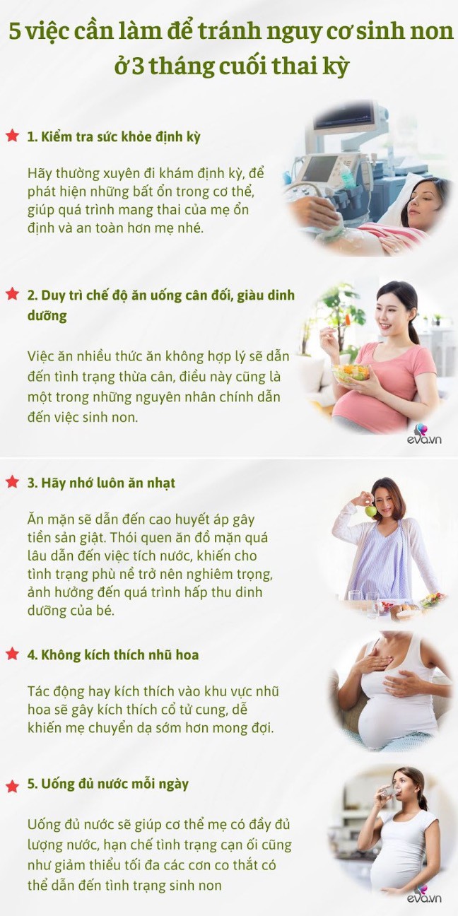 5 việc mẹ bầu cần làm để tránh nguy cơ sinh non ở 3 tháng cuối thai kỳ - 2