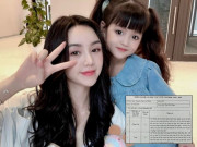 Yêu con - Bảng điểm cuối năm ở trường của hot girl nhí VTV toàn 9,10, “soi” nhận xét của cô giáo mới ấn tượng