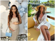 Bà bầu - Sau sinh vài tuần đã khoe dáng mướt mát, nàng WAG khiến người nhìn "mòn con mắt"