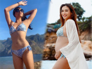 Thời trang - Tăng 10kg khi mang thai với chồng hơn 12 tuổi, "mỹ nhân năm 2020" tự tin diện lại bikini 5 năm trước