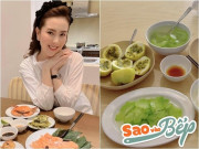 Bếp Eva - MC Mai Ngọc chia sẻ bữa ăn giản dị, toàn củ quả thế này bảo sao càng ngày càng đẹp