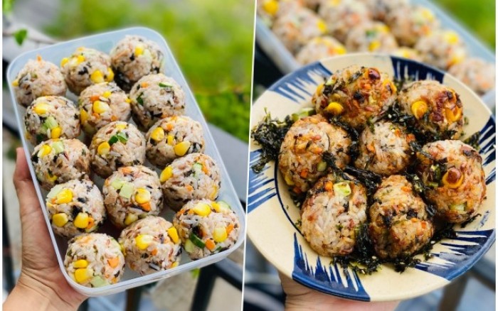 Cách làm cơm nắm cá ngừ thập cẩm ngon nức nở của mẹ đảm Đà Nẵng, để ăn sáng cũng ngon, mang đi làm càng hợp