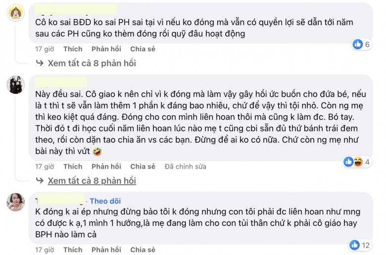 Con không được ăn liên hoan cuối năm vì không đóng quỹ lớp, mẹ Việt lên tiếng không ngờ bị chỉ trích - 8