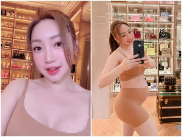 Sao Việt 24h: Vợ trẻ Chi Bảo tăng 11kg ở tháng thứ 5 thai kỳ nhưng không vào con, tiết lộ cân nặng em bé