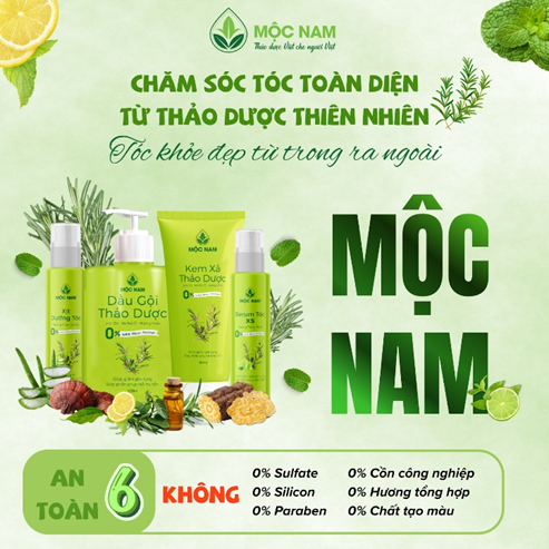 Bộ sản phẩm chăm sóc tóc toàn diện Mộc Nam