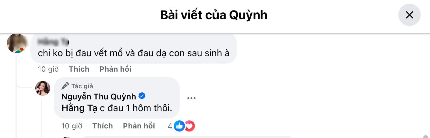 Thu Quỳnh sinh mổ lần 2 nhẹ nhàng như đi dạo, sự xuất hiện của chàng trai đặc biệt gây chú ý - 14