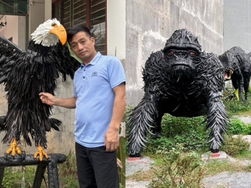 Độc lạ vườn thú khổng lồ ở Quảng Ninh, ai thấy cũng choáng ngợp vì làm bằng chất liệu đặc biệt