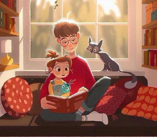 Đến nhà sách để rèn luyện thói quen đọc.