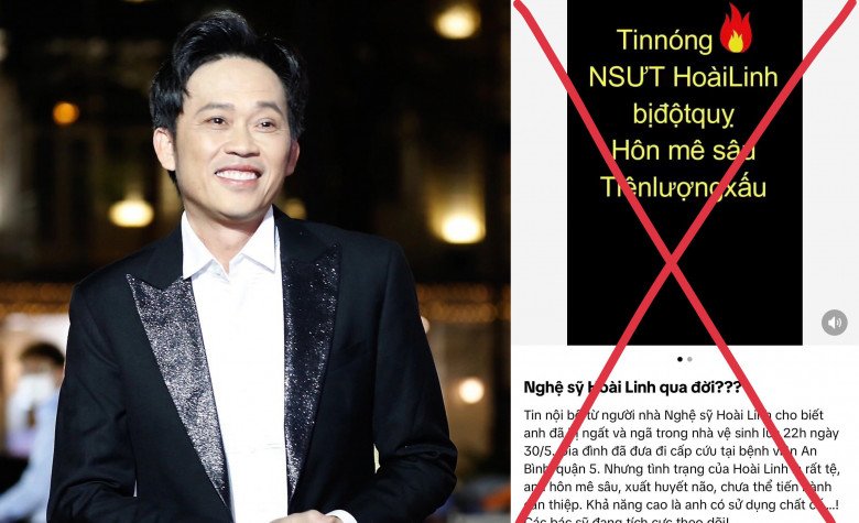 Mạng xã hội xuất hiện thông tin nghệ sĩ Hoài Linh qua đời.