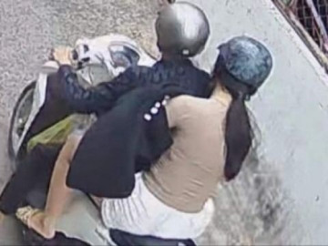 Đôi nam nữ cướp giật điện thoại của bé trai 7 tuổi ở Đồng Nai