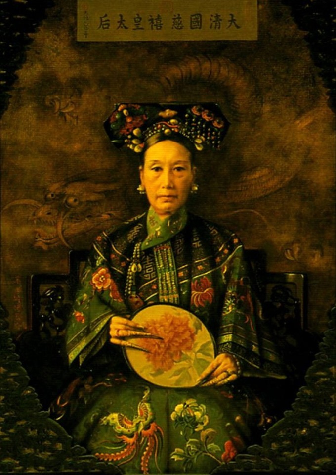 Một trong số 4 tranh chân dung Từ Hi thái hậu do họa sĩ người Mỹ Katharine Augusta Carl vẽ. Ảnh: Smithsonian Institution