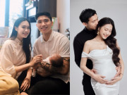 Giải trí - Đoàn Văn Hậu - Doãn Hải My bế "rồng con" đã đầy tháng, gây ngỡ ngàng vì giấu kỹ giai đoạn sinh nở