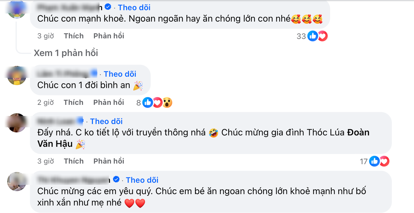 Nhiều bạn bè gửi lời chúc mừng đến cặp đôi.