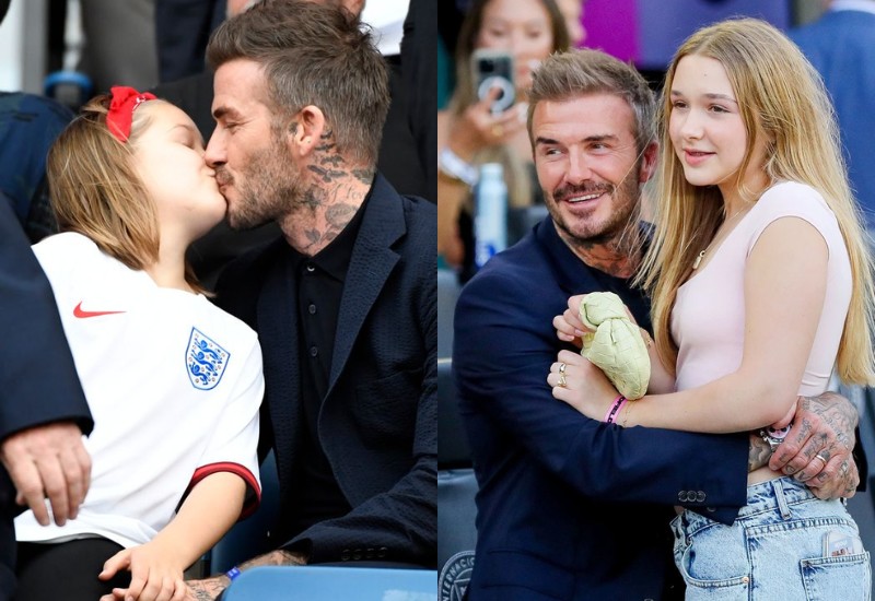 Trước đây David Beckham không ít lần gây tranh cãi khi thường xuyên có những cử chỉ, hành động thân mật với con gái đang ở độ tuổi dậy thì. Ông bố rất hay hôn môi ái nữ của mình.
