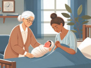 Bà bầu - Đang chăm con gái ở cữ, mẹ chồng vội xách túi về ở với con dâu