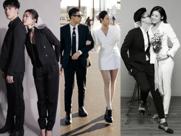 Không váy lộng lẫy, hội mỹ nhân Việt diện vest chuẩn công sở chụp ảnh cưới, Midu độc lạ nhất